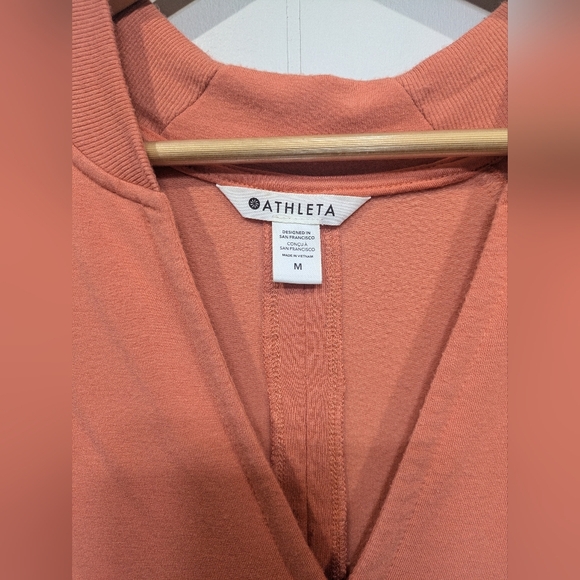 Athleta Balance Romper In Peach Orange Size Medium Soft Lightweight - Picture 3 of 8